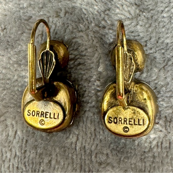 Sorrelli Blue and Crystal Gold-Tone Earrings - Picture 7 of 7